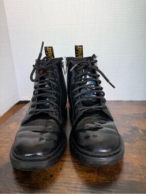 Dr Martens Air Cushion Sole Kids Leather Boots